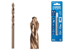 Сверло по металлу 4,5х47х80мм ц/х HSS кобальт Co-5% EXPERT STARTUL SE8300-45