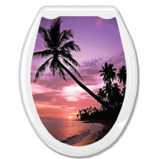 Сиденье для унитаза AQUA Prime Фотопринт ЗАКАТ