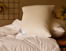 Подушка Silk air сатин/лебяжий пух Бел-Поль 68х68