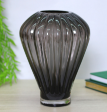 Ваза стеклянная 19х25 см GREY GlASS