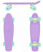 Круизер пластиковый RIDEX 27"х8 ABEC-7 Violet