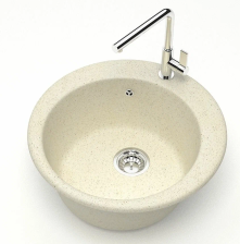 Мойка D475 искусственный камень бежевый 30/Q2