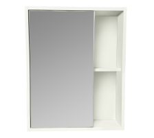 Зеркало со шкафчиком Эко -60 белый