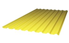 Поликарбонат профилированный желтый 0,8мм (1,15х2м) Sunnex МП-20 (У)