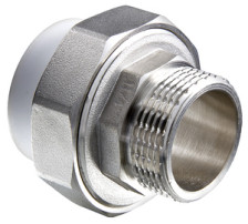 Муфта полипропиленовая разъёмная наружная резьба D25-3/4 VALTEC