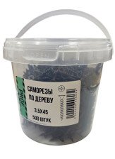 Саморезы 3,5х45 для крепления ГКЛ к дереву 500 шт/уп ведро