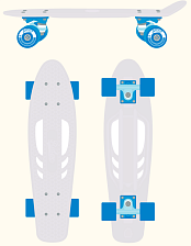 Круизер пластиковый RIDEX 22"х6 ABEC-7 Snowflake