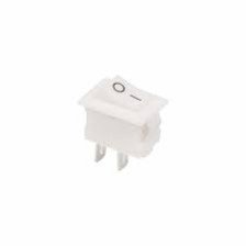 Выключатель клавишный ON-OFF (2c) 250V 3А белый Micro