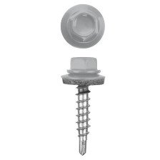 Саморезы для крепления кровли 5,5х25 50 шт  со сверлом RAL 7004 светло-серые