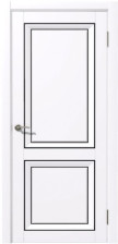 Полотно дверное ДГ 700 Бета Винил белый (Schlager)