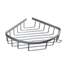 Полка алюминиевая САНАКС угловая 1-ярусная сетка, овальная 75060