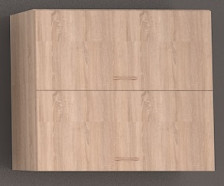 Шкаф навесной кухонный 800х300х720 мм горизонтального открывания Дуб Сонома светлый