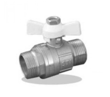 Кран шаровой для воды 3/4" г/ш бабочка STI