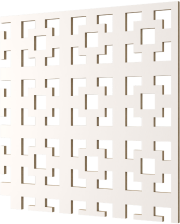 Панель перфорированная HDF "Дамаско" белая 930х1030х3мм