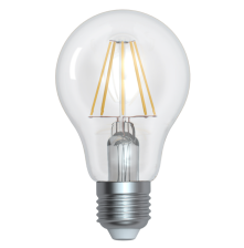 Лампа светодиодная Е27 12W/4000 груша A60 Uniel Sky (прозрачный филамент)