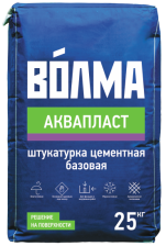Штукатурка цементная базовая Аквапласт (25кг) ВОЛМА