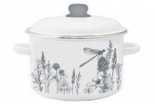 Кастрюля эмалированная 2,0 л цилиндр  FLORA-2 1RD161M