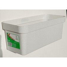 Кашпо балк ЭКО 60х17х15см светлый гранит