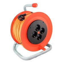 Удлинитель силовой LUX на катушке 4 гнезда 25м 3х0,75 10A 24125