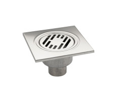 Трап САНАКС 150х150мм вертикальный, нержавеющая сталь 00022