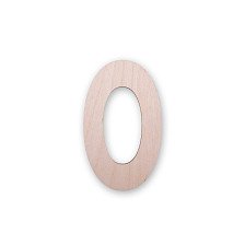 Заготовка деревянная буква О 9 см ВД-500