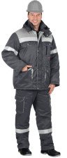 Костюм утеплённый Титан, тёмно-серый/серый, СОП, размер 60-62/170-176