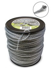Леска Хопер DUO-SPIRE  крученный квадрат 3,5мм х 5LB 273 м бобина серая