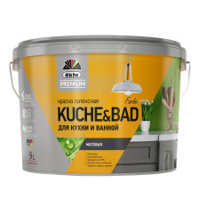 Краска KUCHE&BAD латексная для кухни и ванной база А (9л) Dufa Premium