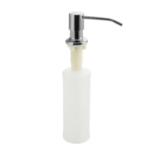 Дозатор для жидкого мыла Brimix врезной 300мл хром/пластик 6282