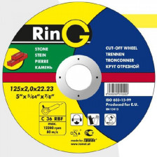 Круг отрезной по камню 150х2,0х22 14А RinG
