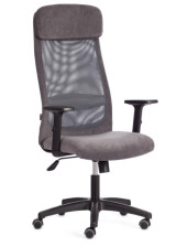 Кресло Profit PLT флок/ткань, серый, 29/W-12