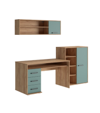 Стол Паскаль СТ-104 Дуб крафт золотой/Сумеречный голубой