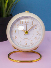 Часы-будильник Loft lens, white T902-03