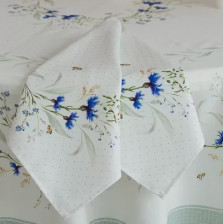 Набор салфеток хлопок 4шт Васильки 37х37 Listelle