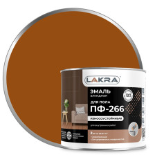 Эмаль ПФ-266 золотисто-коричневая (2кг) Лакра