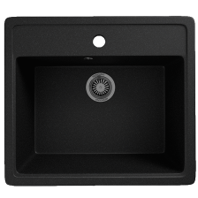 Мойка 570х505 искусственный камень черный 9/Q4