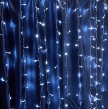 Гирлянда 230V 204 LED 2х1,5м 5000K IP44 сетевой шнур 3м в комплекте CL19