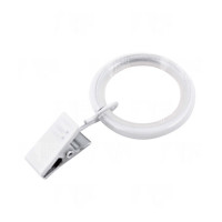 Кольцо D19 бесшумное с зажимом Белое (10шт )