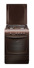 Плита газовая Гефест 1200 С6 К19 (60х60х85см)(цвет:коричневый, варочная поверхность-эмаль)