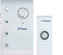 Звонок Feron E-367 беспроводной электрический белый 35  мелодии