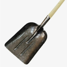 Лопата совковая снегоуборочная ЛСС РЕЛЬСОВАЯ СТАЛЬ с чер