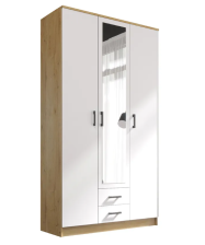 Шкаф Трио Дуб вотан/Белый