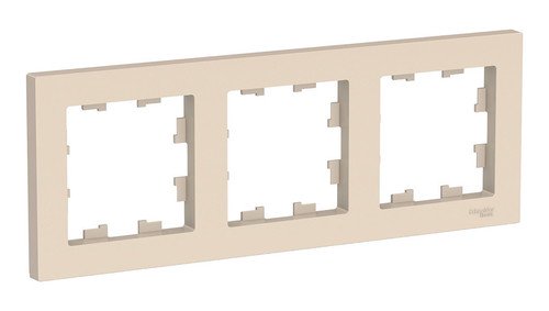 Рамка 3-м Atlas Design ATN000203 бежевый