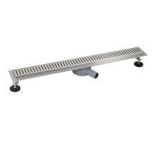 Трап линейный САНАКС 800х70мм горизонтальный, под плитку нерж сталь 00140