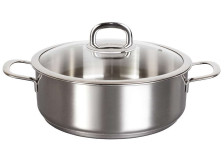 Сотейник нержавеющий 24 см SAFIA TM KUKMARA SF-STP3124G