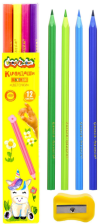 Карандаши цветные 12 цв Каляка-маляка цветочнки трехгранные 238260