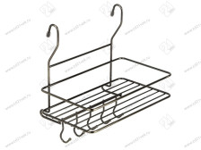 Полка большая с крючками 260х180х264 бронза MX-403 BA