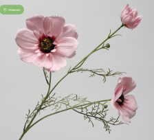 Цветок искусственный Мак 70 см розовый