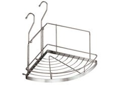 Полка угловая малая 230х230х230 хром YJ-G301A 