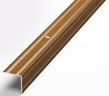 Порог Лука ПУ05 угол 0,9 м орех (088) 20х20 мм